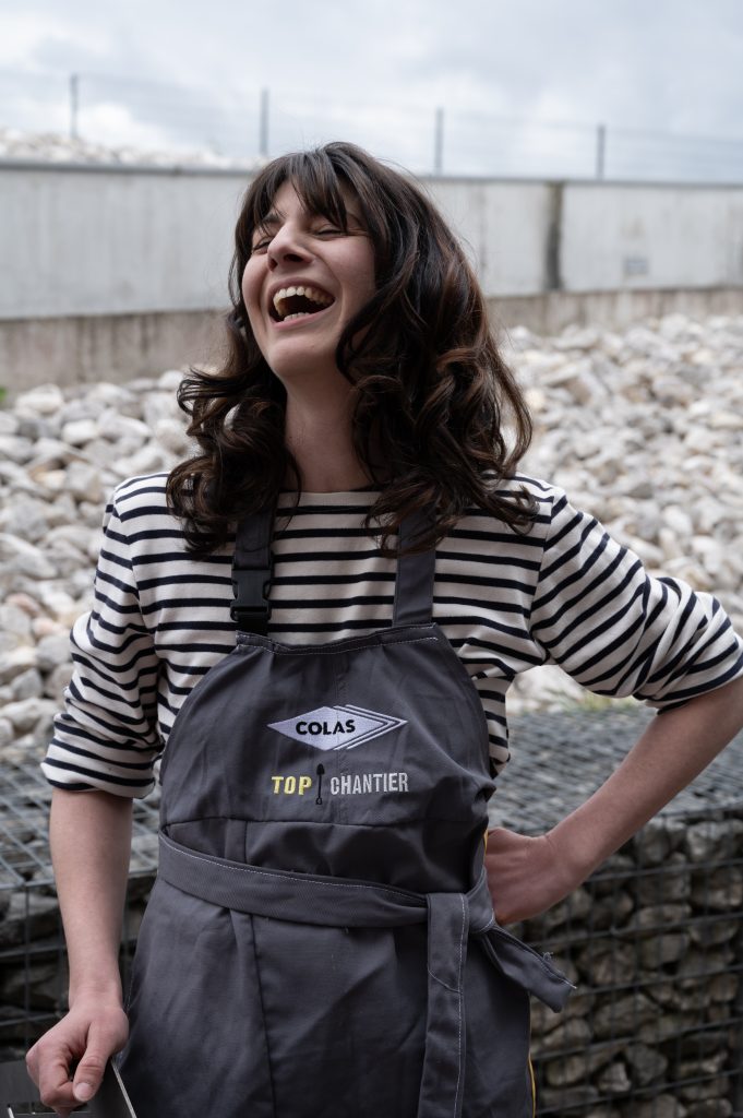 Tablier de cuisine - projet Colas- réalisation Raev Maroquinerie